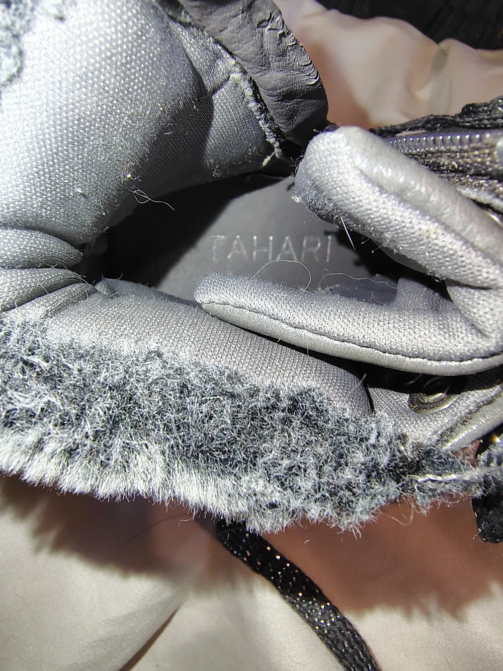 Little Girls Size 11 Faux Fur Rim Y2K Peppy Snow Bunny Style Ankle Boots
